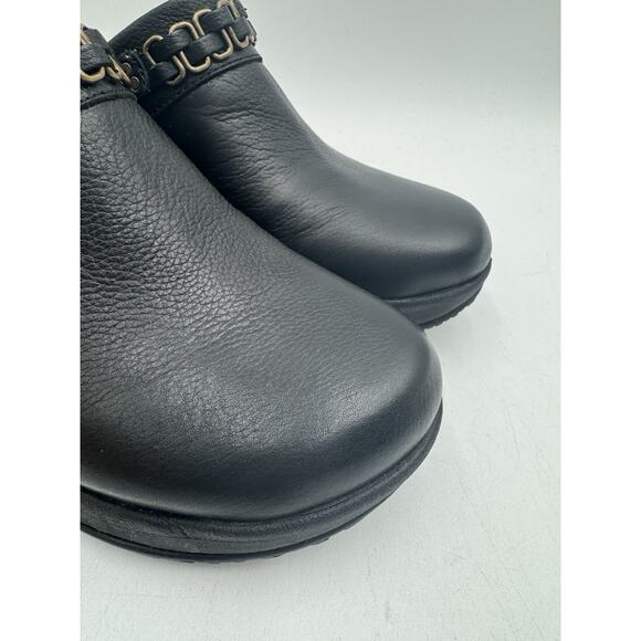 Halsa CHLOE Women's NEW Dress Slip On Shoe Black Leather US Size 6 Medium - Picture 2 of 11